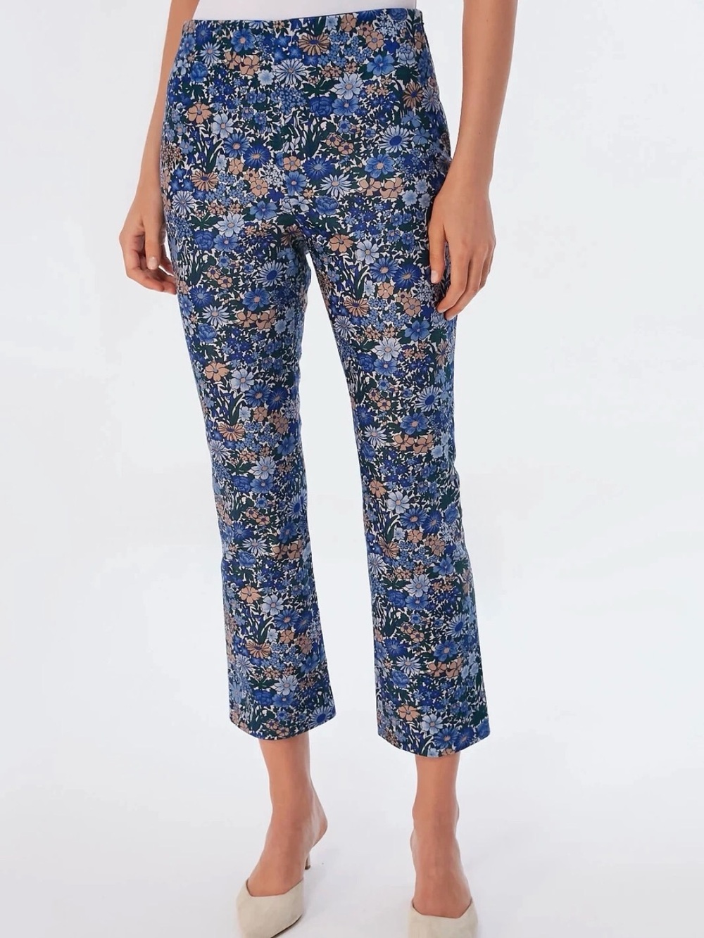 Tuckernuck Floral Cropped Stretch Pants size XL